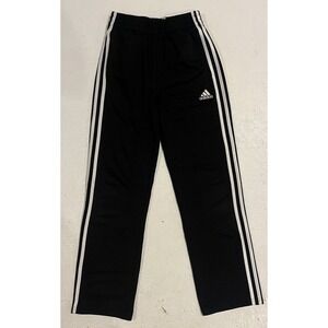 Adidas Boys Iconic Tricot Training Pants Sz‎ Medium Black 3 Stripes AK5415